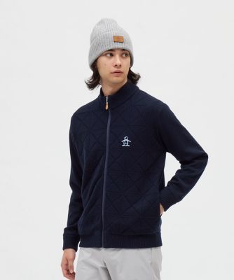 マンシングウェア Munsingwear 防風裏地付きフルジップ地柄