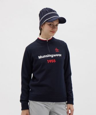マンシングウェア Munsingwear 裏付き防風ハーフジップ