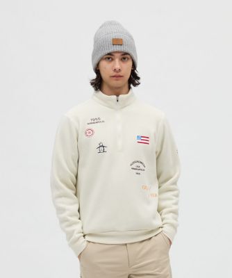 マンシングウェア Munsingwear 吸湿発熱飛び刺繍ハーフ