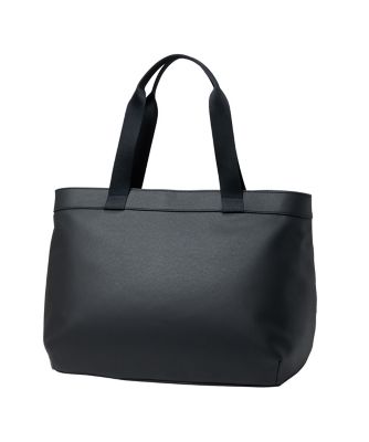 Munsingwear ブラック トートバッグ マンシングウェア Munsingwear 合成皮革素材ペンギン刺繍