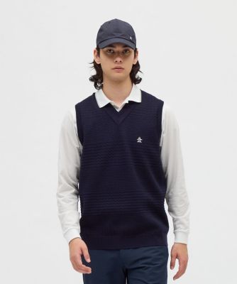 マンシングウェア MUNSINGWEAR グレンチェックVネック