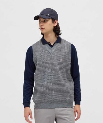 マンシングウェア Munsingwear グレンチェックVネック