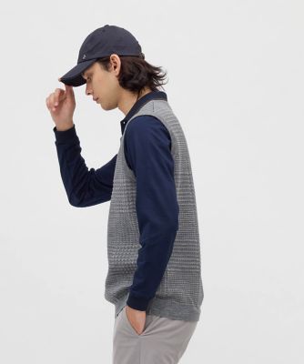 マンシングウェア MUNSINGWEAR グレンチェックVネック