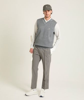 マンシングウェア MUNSINGWEAR グレンチェックVネック