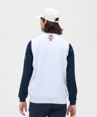 マンシングウェア MUNSINGWEAR 地柄Vネックニットベスト