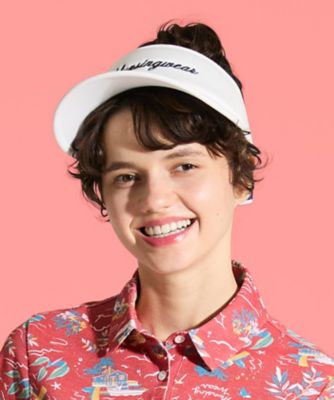 ＜Munsingwear＞マンシングウェア　ＭＵＮＳＩＮＧＷＥＡＲ　ビン皮部脱着使用　リボンバイザー（ＭＧ５ＳＣＰ５１Ｌ）