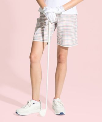 ＜Munsingwear＞マンシングウェア　ＭＵＮＳＩＮＧＷＥＡＲ　ストレッチマドラスチェックハーフパンツ（ＭＧ５ＳＨＰ２２Ｌ）