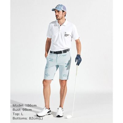 ★Munsingwearマンシングウェア★ゴルフウェア/ゴルフパンツ/ズボン マンシングウェア MUNSINGWEAR ウエストフリーシアサッカー