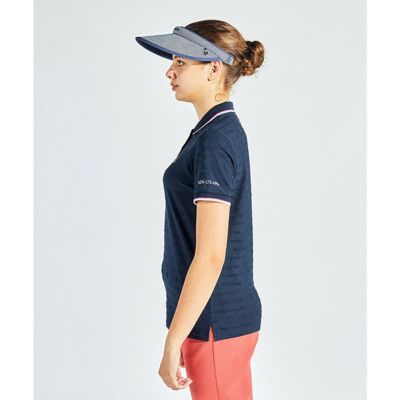 マンシングウェア MUNSINGWEAR 地柄ジャカード半袖