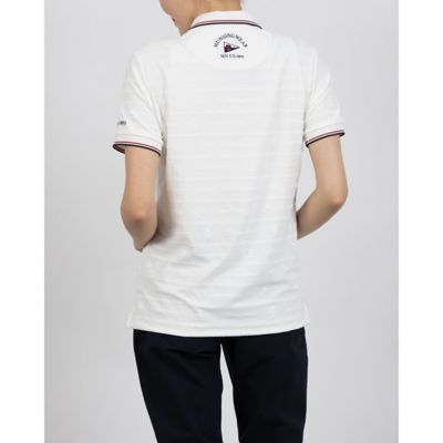 マンシングウェア MUNSINGWEAR 地柄ジャカード半袖