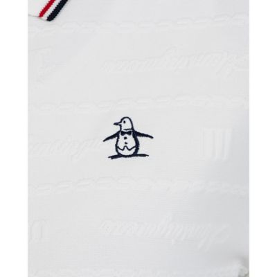 マンシングウェア MUNSINGWEAR 地柄ジャカード半袖