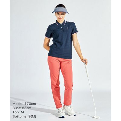 マンシングウェア MUNSINGWEAR 地柄ジャカード半袖