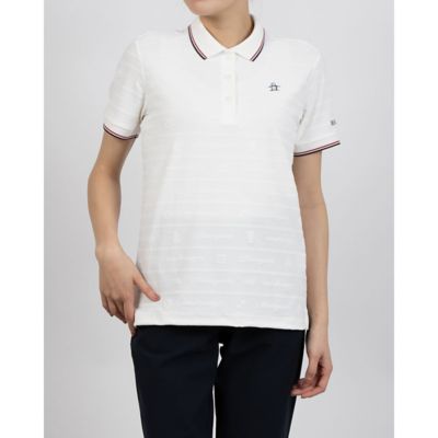 マンシングウェア MUNSINGWEAR 地柄ジャカード半袖