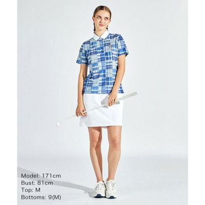 マンシングウェア MUNSINGWEAR マドラスチェック半袖シャツ