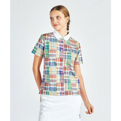 マンシングウェア Munsingwear マドラスチェック半袖シャツ