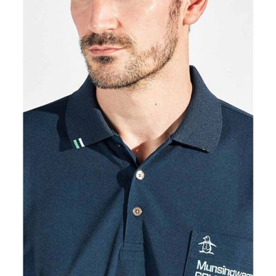 新品マンシングウェアストレッチサンスクリーン フィラシス飛び刺繍半袖ポロシャツL マンシングウェア Munsingwear サンスクリーンNIR