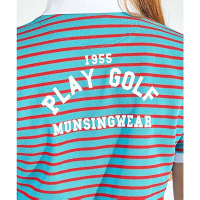 新品【マンシングウェア 】レディース フレンチ袖　ポロシャツ LL/13 ウェア マンシングウェア MUNSINGWEAR Sunscreen NIR