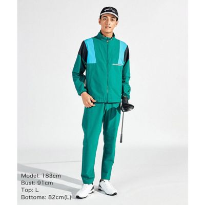 新品マンシングウェア360°ストレッチ ディタッチャブル ブルゾンLL緑 マンシングウェア MUNSINGWEAR 360°ストレッチ ディ
