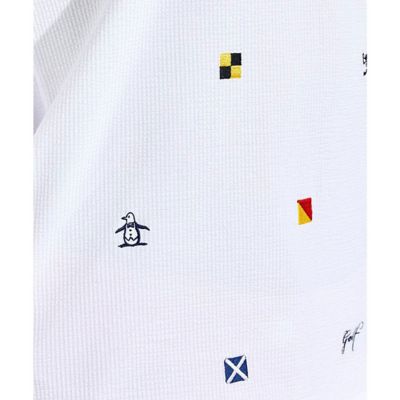 サッカー＋飛び刺繍長袖ポロシャツ（MG5SLS22L