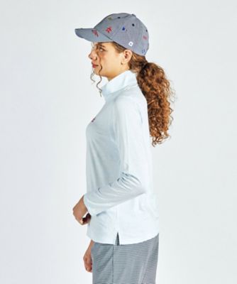 フラッグジャカードスタンドジップ長袖シャツ（MG5SLS23L