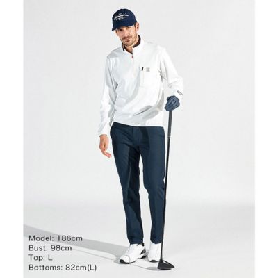 ストレッチスムースハーフジップ長袖シャツ（MG5SLS23M