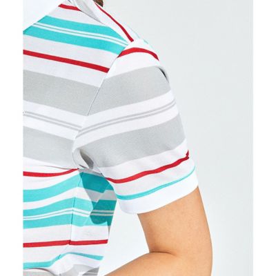 新品 マンシング ボーダー ワンピース 3L 送料込み インナー付き マンシングウェア MUNSINGWEAR ストレッチ マナード先染め