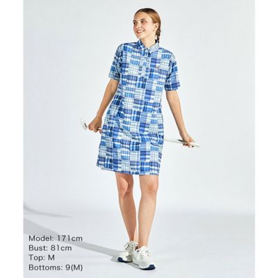 マンシングウェア MUNSINGWEAR マドラスチェック半袖