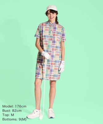 マンシングウェア MUNSINGWEAR マドラスチェック半袖