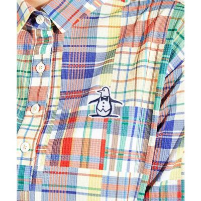 マドラスチェック半袖ワンピース（MG5SOP22L） | Munsingwear
