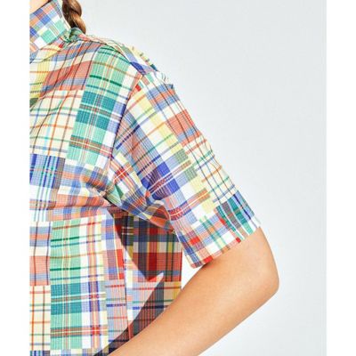 マドラスチェック半袖ワンピース（MG5SOP22L） | Munsingwear