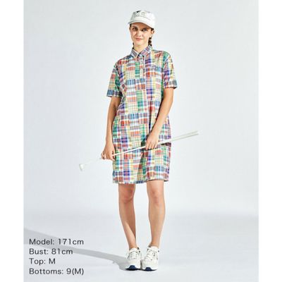 マンシングウェア MUNSINGWEAR マドラスチェック半袖