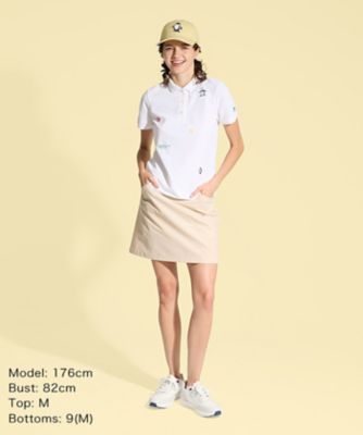 竹田麗央プロ着用】はっ水ストレッチダブルクロススカート