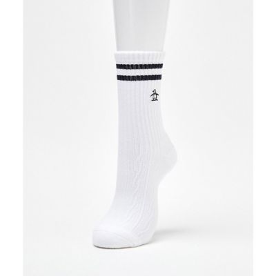 ＜Munsingwear＞クルー丈　ライン入りソックス【返品不可商品】（ＭＧ５ＳＳＯ０１Ｌ）