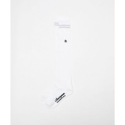 ＜Munsingwear＞マンシングウェア　ＭＵＮＳＩＮＧＷＥＡＲ　ライン入り　ニーハイソックス【返品不可商品】（ＭＧ５ＳＳＯ０５Ｌ）