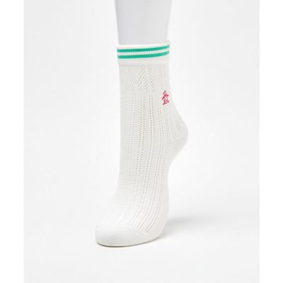＜Munsingwear＞マンシングウェア　ＭＵＮＳＩＮＧＷＥＡＲ　ミドル丈　アイレットロゴソックス【返品不可商品】（ＭＧ５ＳＳＯ０７Ｌ）