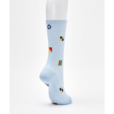 マンシングウェア Munsingwear クルー丈 フラッグ飛び柄