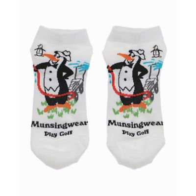 ＜Munsingwear＞アンクル丈　キャラクターペンギン柄ジャカードソックス【返品不可商品】（ＭＧ５ＳＳＯ２１Ｕ）