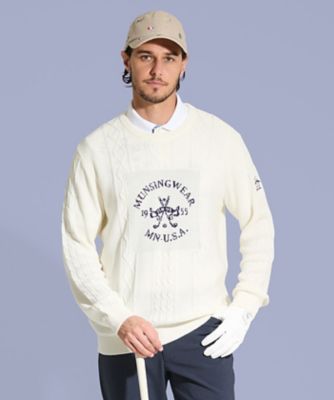 ＜Munsingwear＞グラフィックインターシャセーター（ＭＧ５ＳＳＴ２２Ｍ）