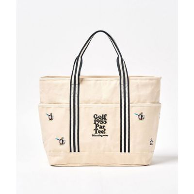 ＜Munsingwear＞グリーンキーパーペンギンデザイン刺繍飛び柄トートバッグ（ＭＧ５ＳＴＴ０４Ｌ）