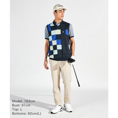 マンシングウェア Munsingwear カラーブロックVネック