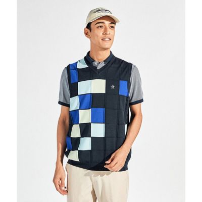 マンシングウェア Munsingwear カラーブロックVネック