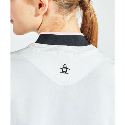 マンシングウェア MUNSINGWEAR ロゴ柄インターシャ V