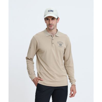 防風ストレッチ長袖ポロシャツ（MG6FLS42M） | Munsingwear