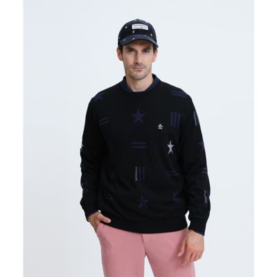 防風裏付きクルーネックセーター（MG6FST36M） | Munsingwear