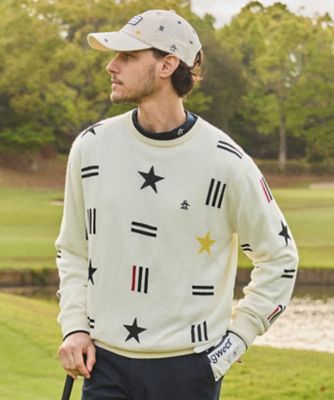 防風裏付きクルーネックセーター（MG6FST36M） | Munsingwear