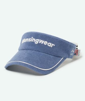 マンシングウェア MUNSINGWEAR ロゴデザインサンバイザー