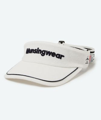 2点■新品■26,290円【マンシングウェア】レディース ウェア M、バイザー マンシングウェア Munsingwear ロゴデザインサンバイザー