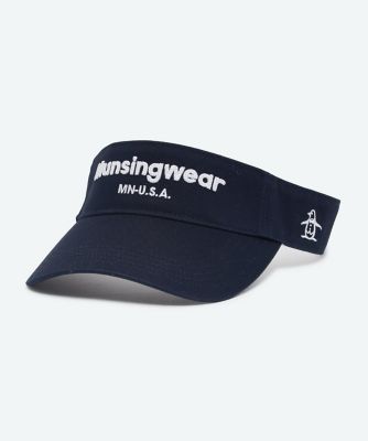 マンシングウェア MUNSINGWEAR ロゴデザインサンバイザー