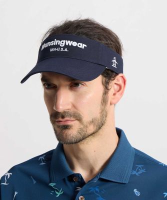 マンシングウェア MUNSINGWEAR ロゴデザインサンバイザー