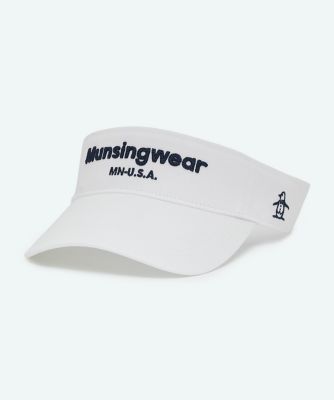 マンシングウェア MUNSINGWEAR ロゴデザインサンバイザー